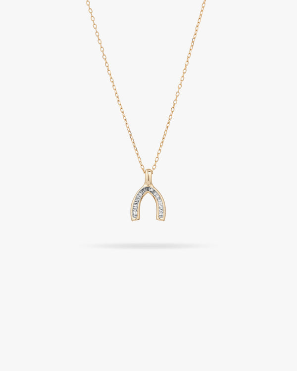 Adina Reyter Baguette Wishbone Necklace