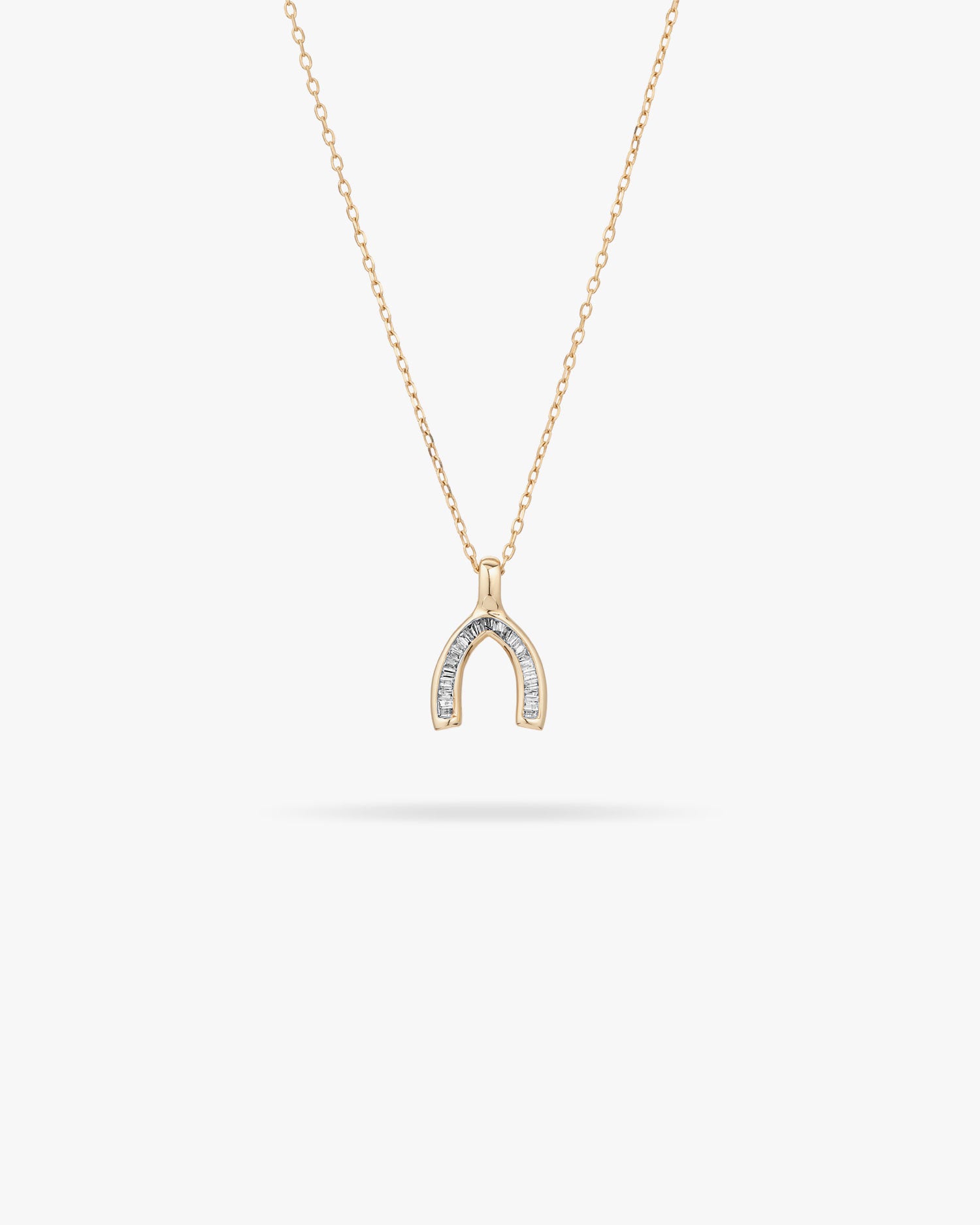Adina Reyter Baguette Wishbone Necklace
