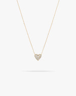 adina reyter Diamond Puffy Heart Necklace