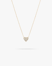 adina reyter Diamond Puffy Heart Necklace