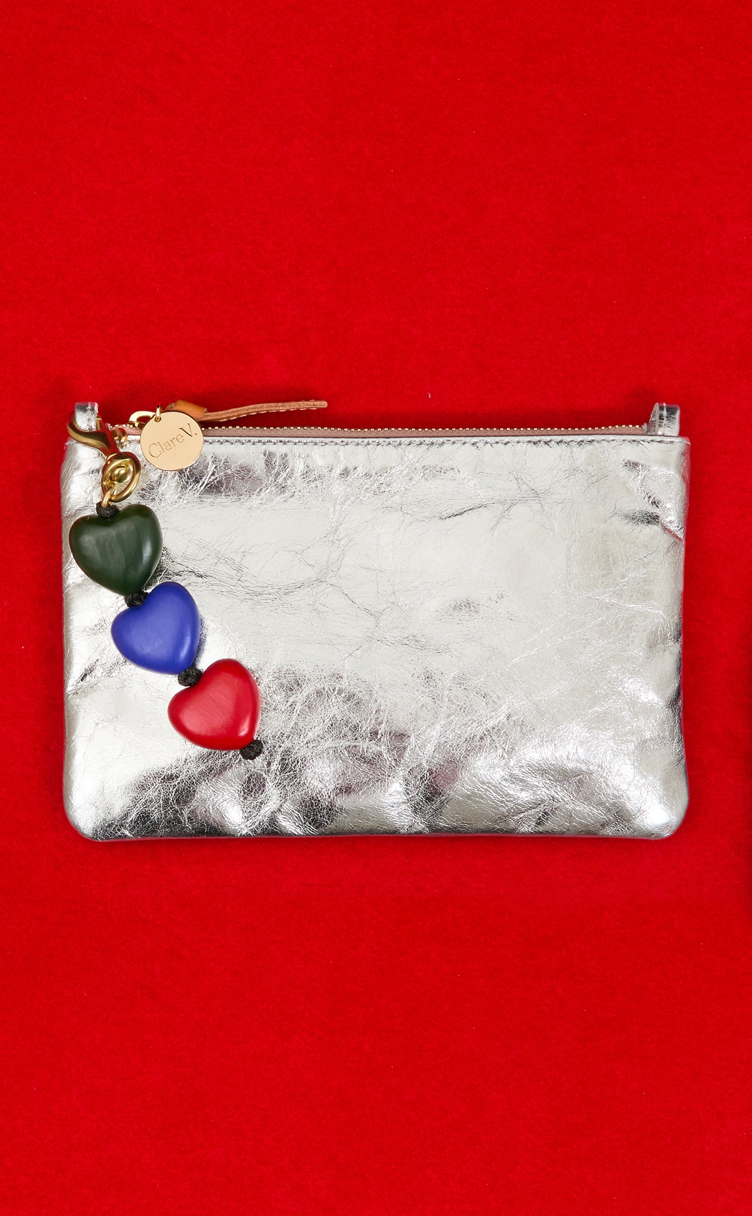 Wallet Clutch with Heart Fob.