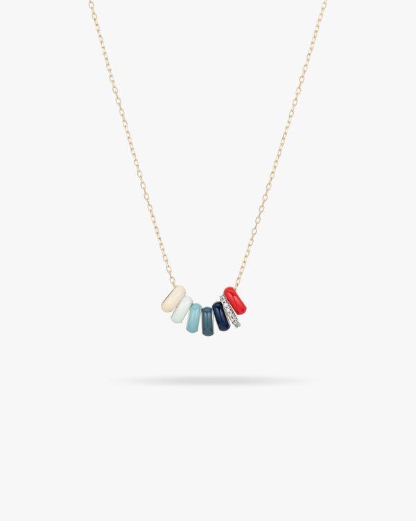 Pave Bomb Bead Party Necklace