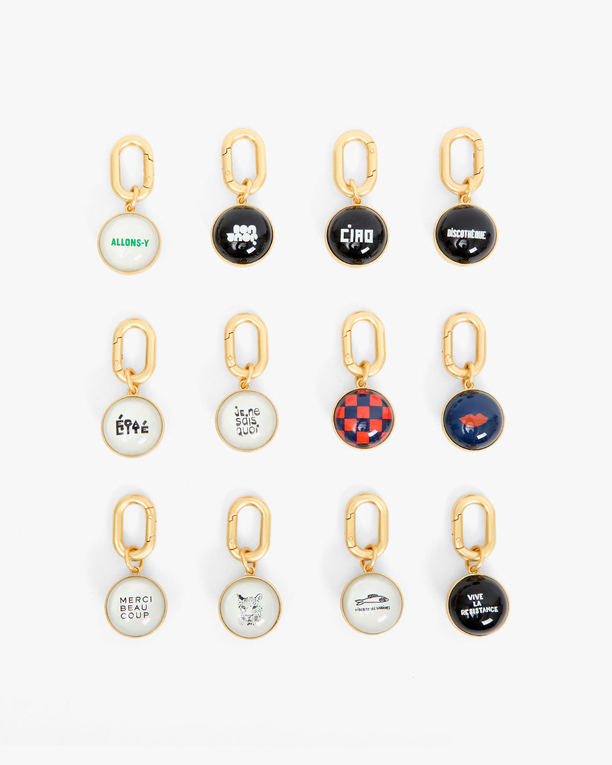 Alphabet Fob back views