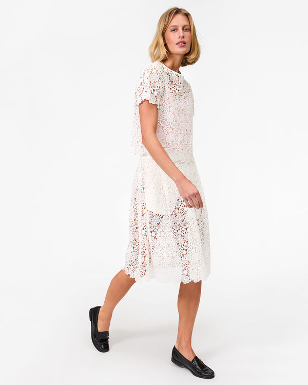 Anaiis walking with Anais Court Skirt