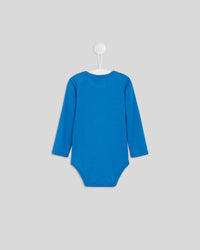 back image of the Blue w/ Cream Bourgeoisie Sauvage Baby Onesie