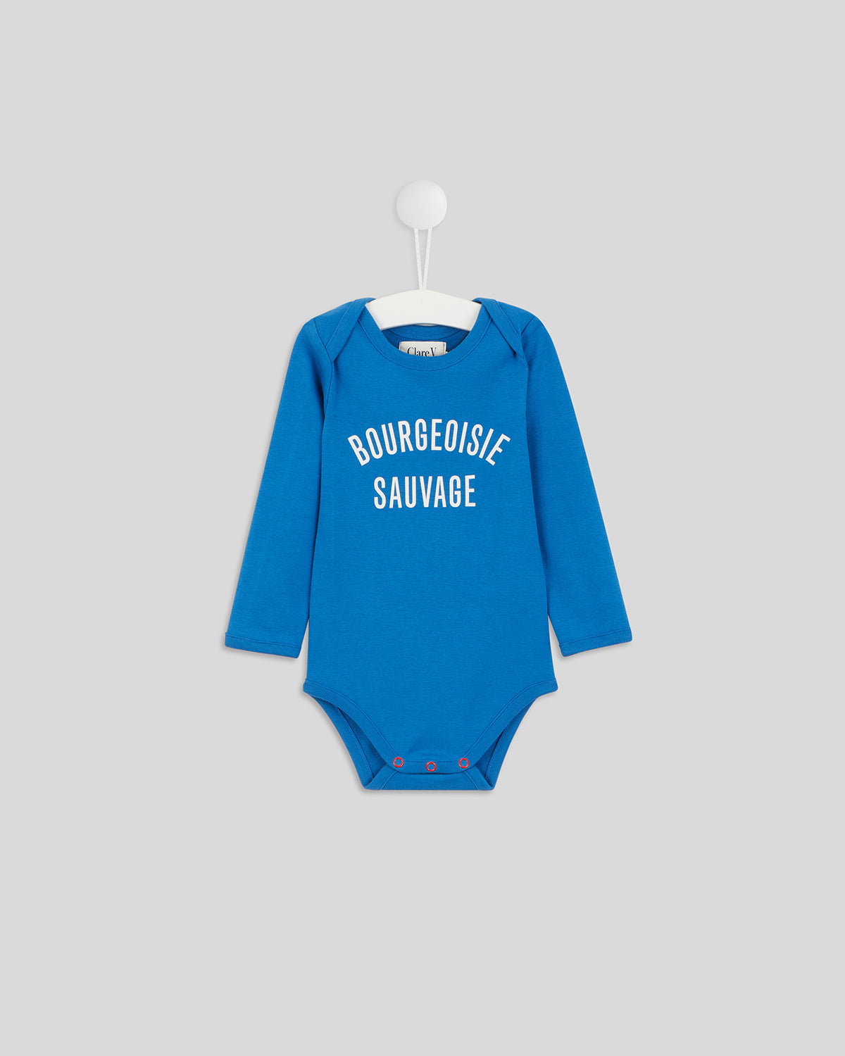 Blue w/ Cream Bourgeoisie Sauvage Baby Onesie