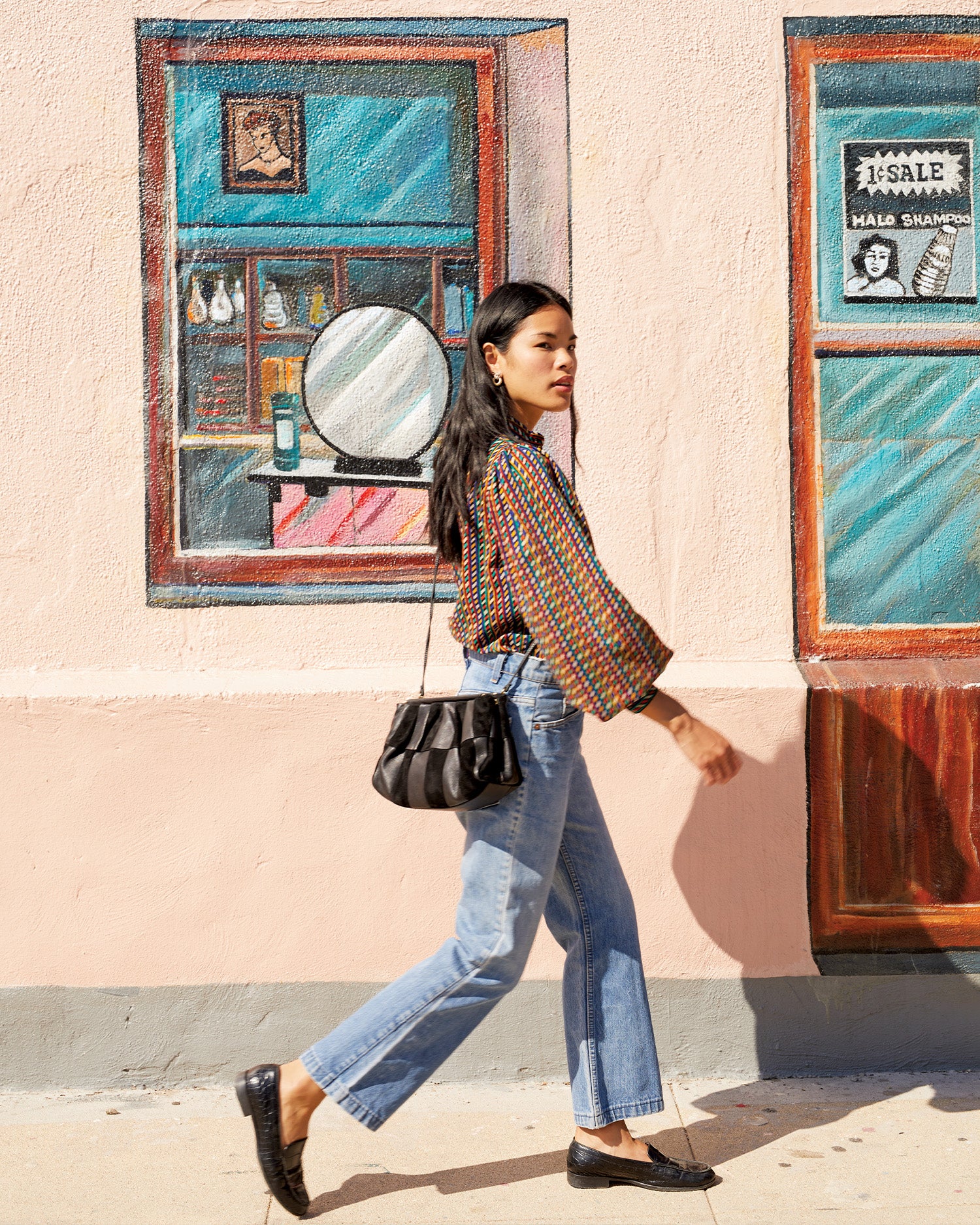 Clare V, Bags, Clare V Marisol In Navy Red Woven Checker