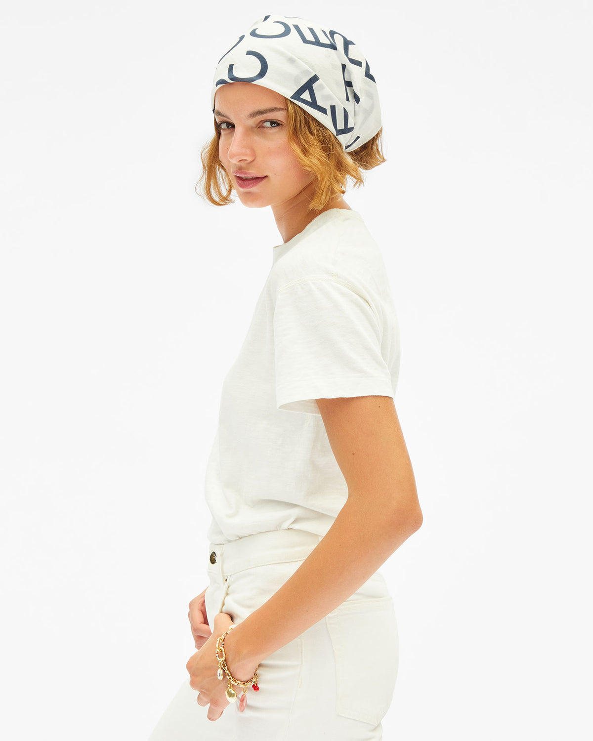 Bandana on model full length