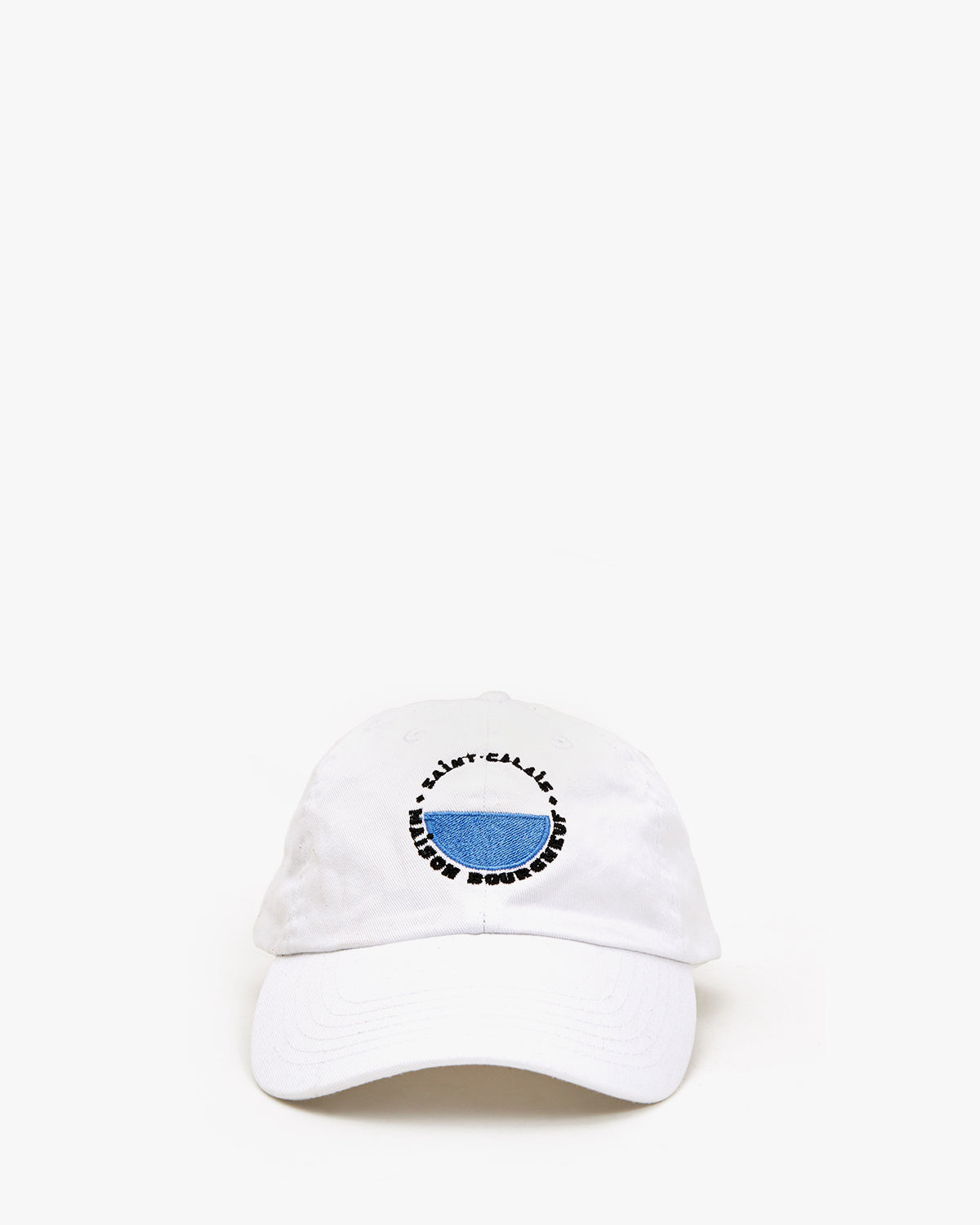 white with black and cobalt maison bourgneuf Baseball Hat 
