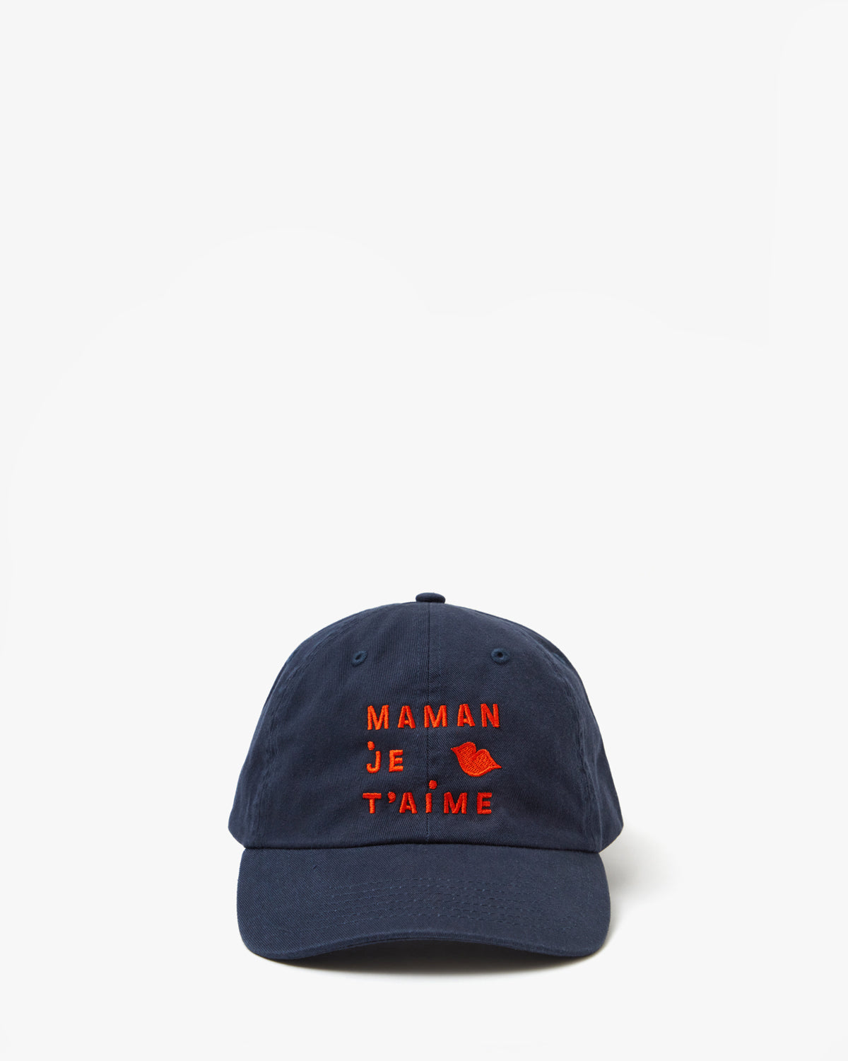 Clare V. Baseball Hat Navy Red Ecalite Cap One Size Adjustable Denim Baseball Hat – Clare V main image 4