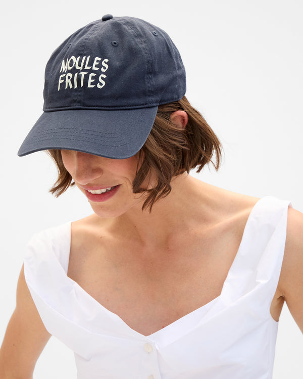 Baseball Hat on Kathie looking down