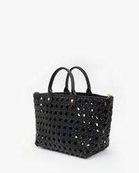 Back View of the Bateau Bebe in Black Grande Rattan