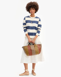 Lenny holding Bateau Tote