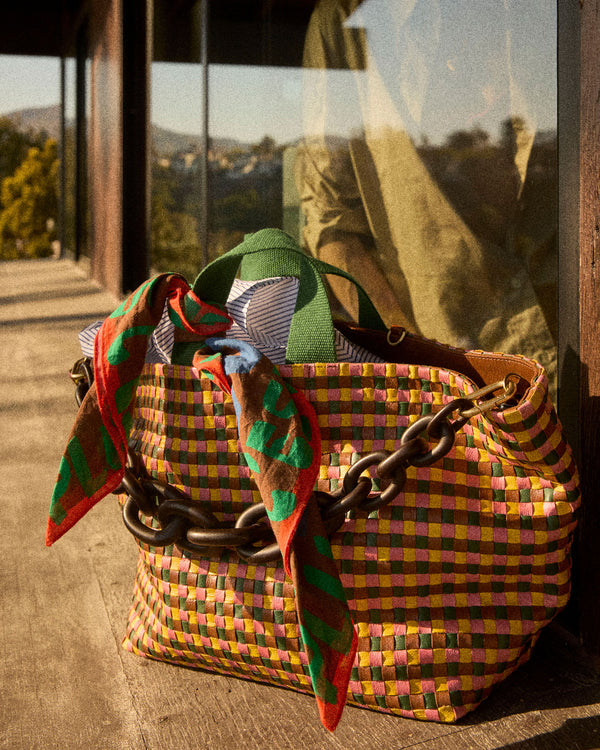 Bateau Tote with Bandana and Shortie Strap