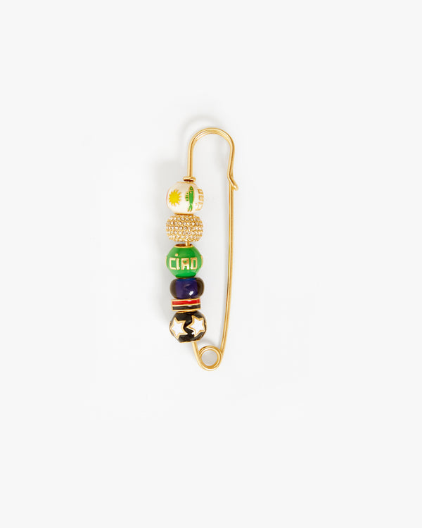 Beaded Blazer Pin