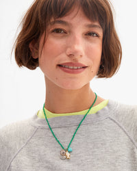 Beaded Charm Necklace on Kathie