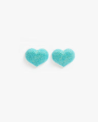 Beaded Heart Stud Earrings – Clare V.