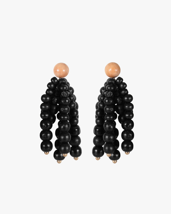 Black Fringe Earrings