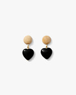 Black Heart Earrings