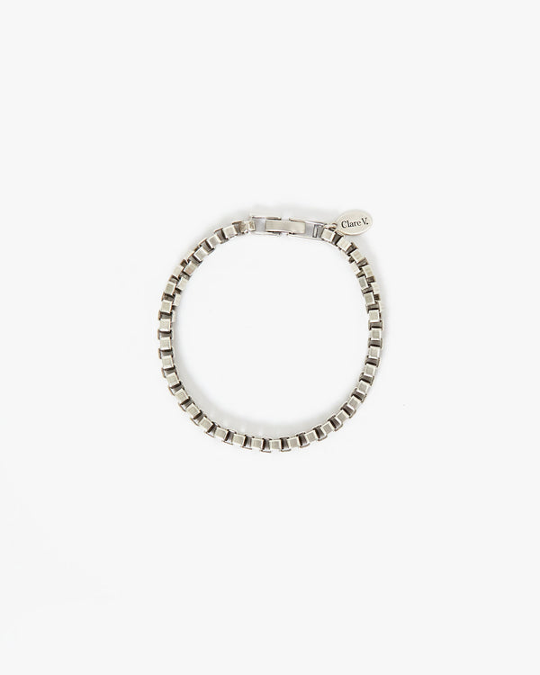 Sterling Silver Box Chain Bracelet