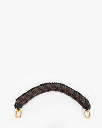 Braided Leather Top Handle Strap