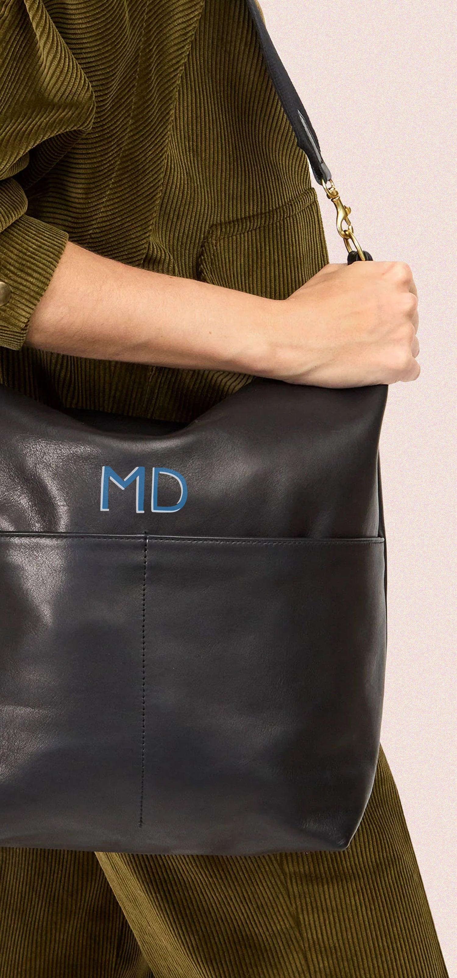 Black Sophie with Handpainted monogram.