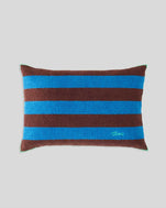 Navy & Brown Stripes w/ Green Ciao Coussin
