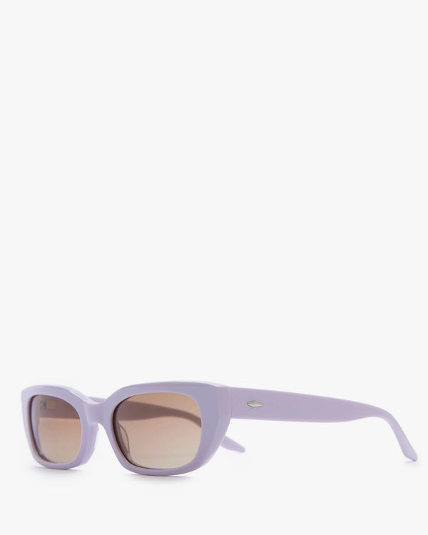 side view of the Lavender Milk Gothic Breeze Sunglasses from CRAP Eyewear