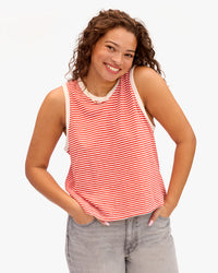 Camp Fit Tank on Jade