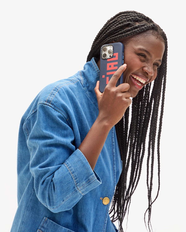 Casetify Navy Ciao Noma laughing