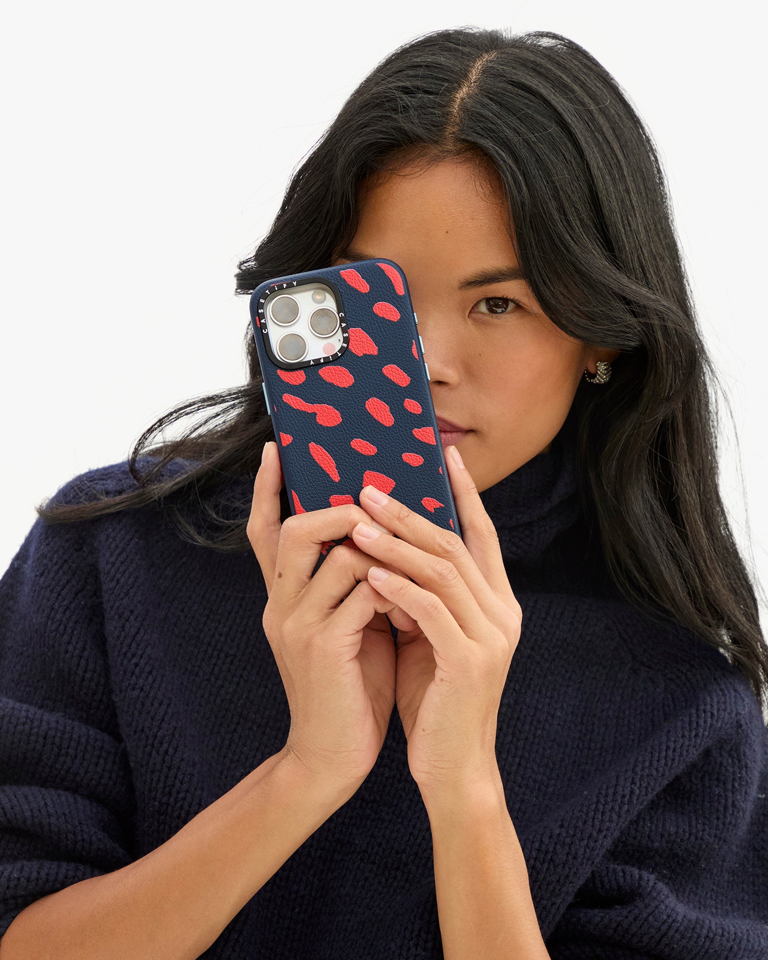 Sandra holding iPhone Case