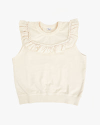 Cream Charlotte Sweatshirt Vest.