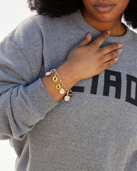 Charm Chain Bracelet with various charms