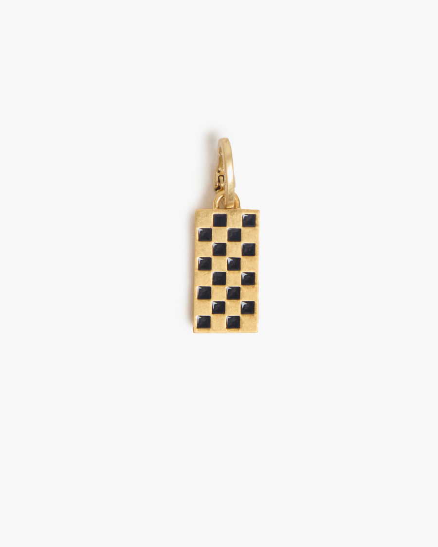 Checker Dogtag Charm
