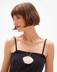 Clamshell Pendant Necklace on Kathie