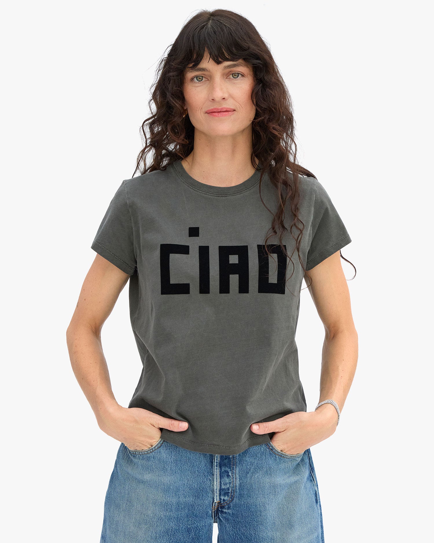 Danica wearing Classic Tee