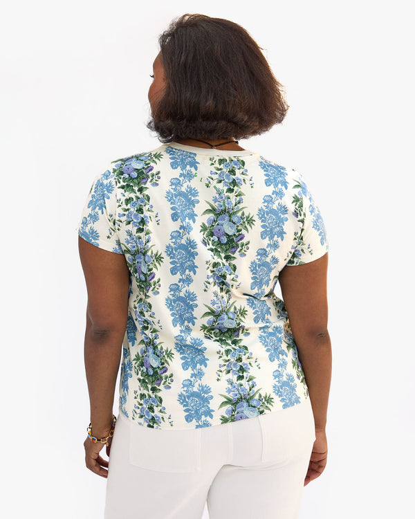 Classic Tee Floral Stripe on Candice back