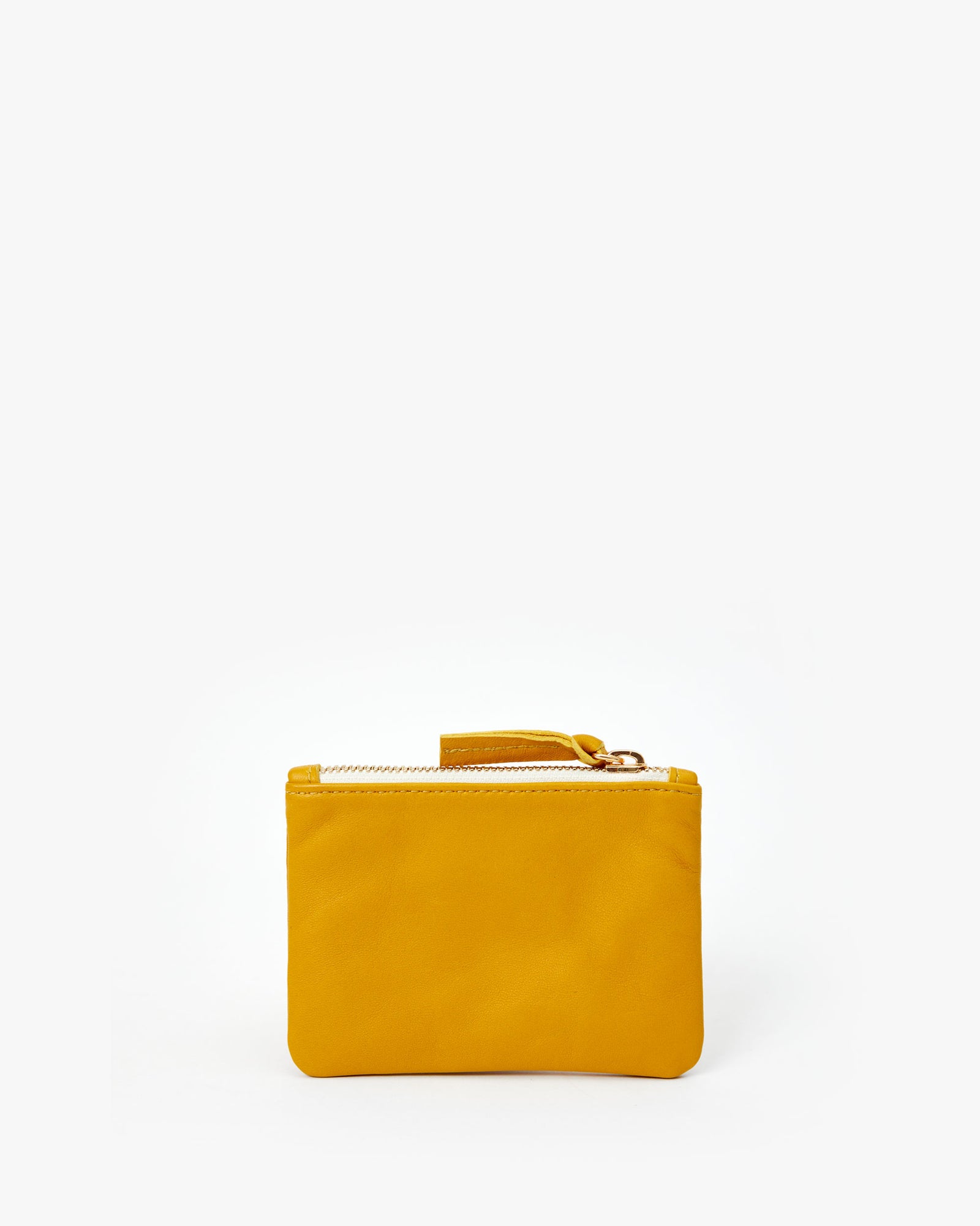 back flat of the Marigold Ciao Coin Clutch