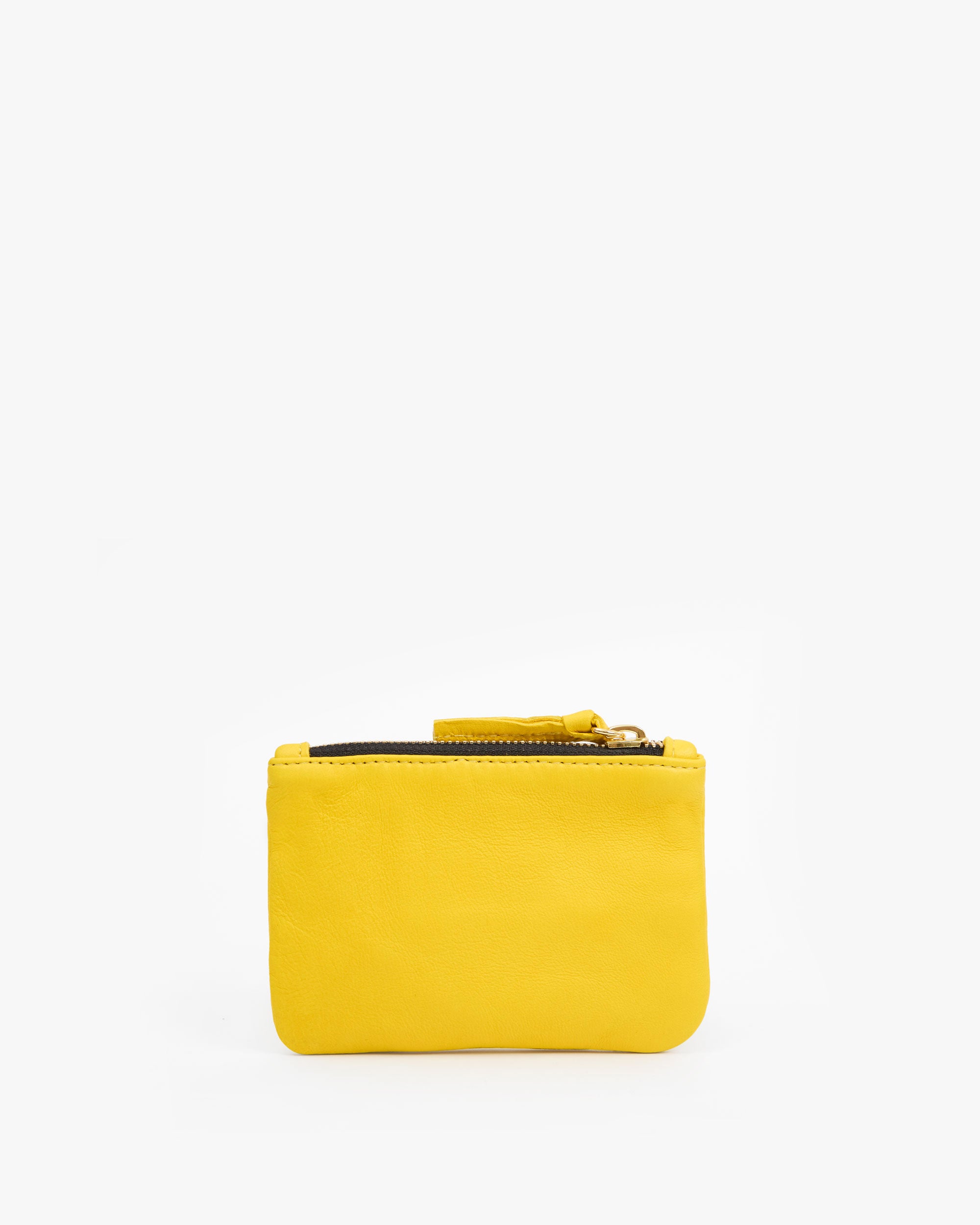 Back of the Sunflower Coin Clutch - no text or lips are on the back. 