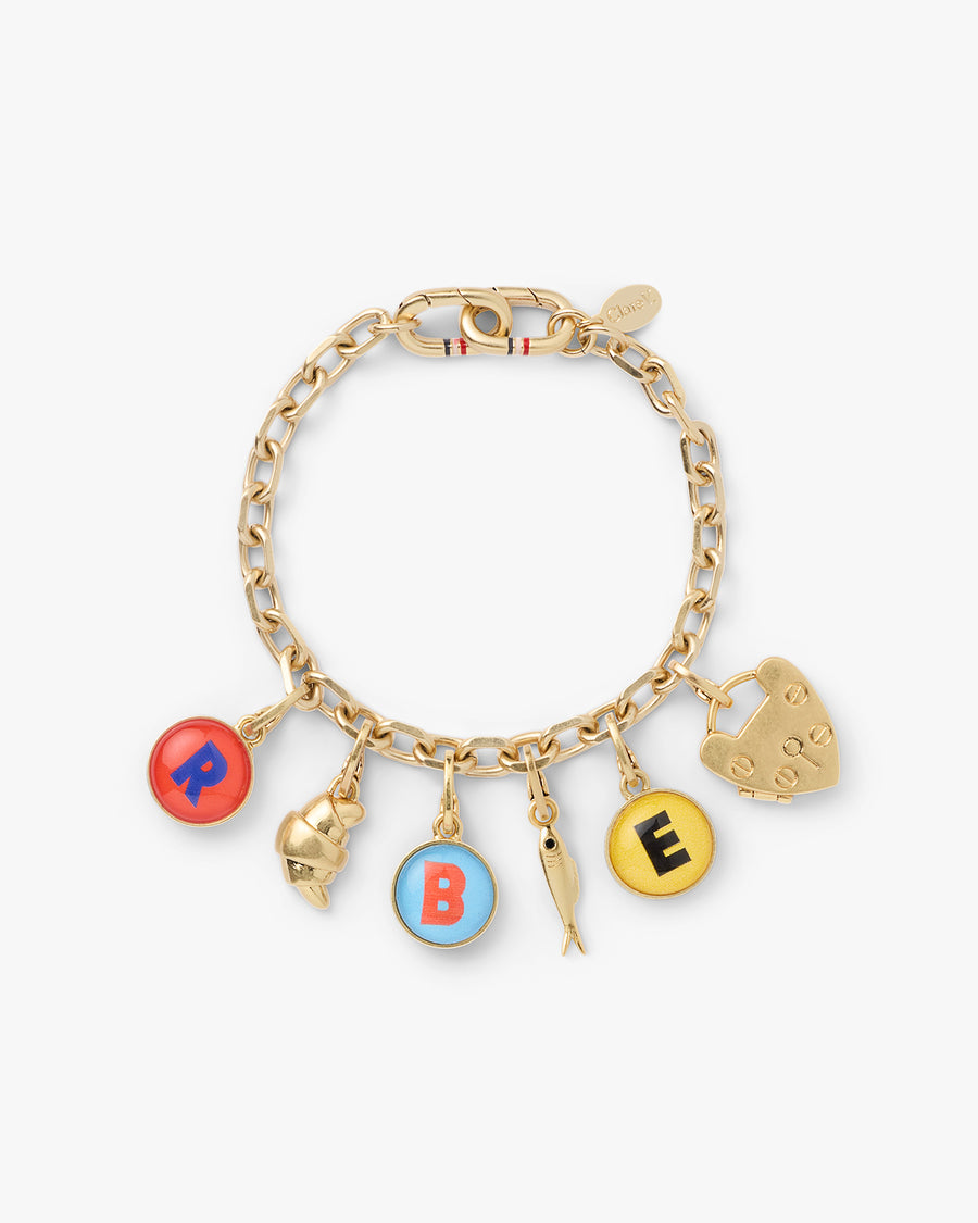 Croissant Charm with charms