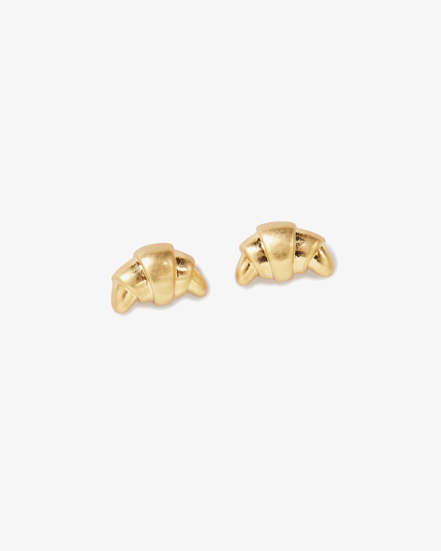 Croissant Stud Earrings  Clare V.