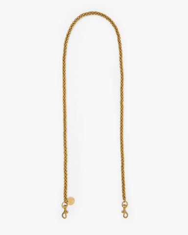 Brass Thick Chain Crossbody Strap