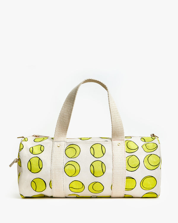 Natural w/ Tennis Balls Duffle