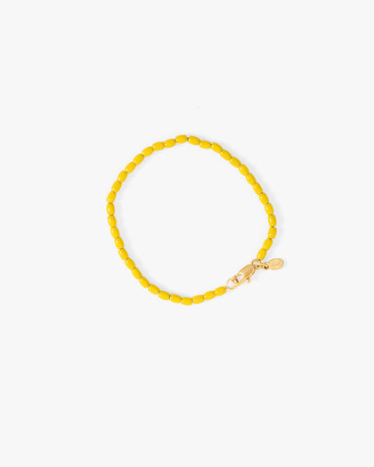 Enamel Barrel Chain Bracelet