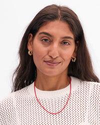 Enamel Barrel Chain Necklace on Lizzy