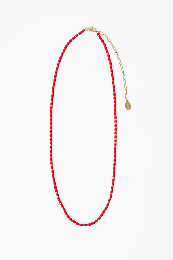 Enamel Barrel Chain Necklace