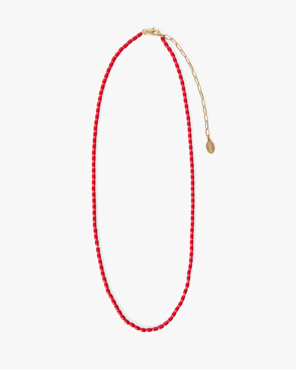 Enamel Barrel Chain Necklace
