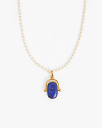 Enamel Barrel Chain Necklace with charm