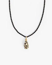 Enamel Barrel Chain Necklace with charm