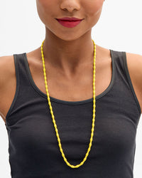 Vitoria wearing Enamel Bead Necklace